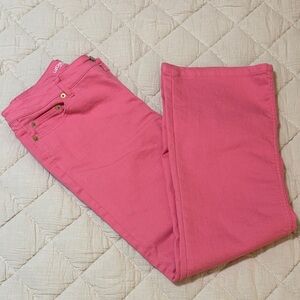 Liz Claiborne Jackie Pink Denim Jeans Size 8 P